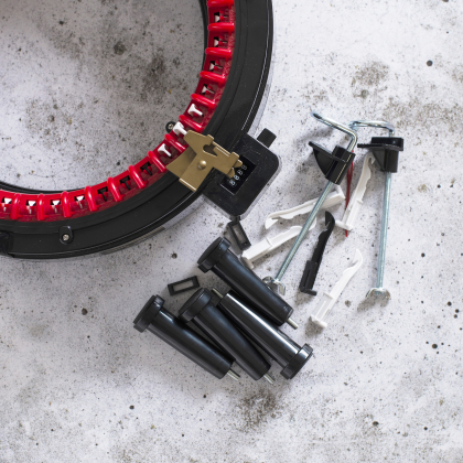 Breimachine met 46 naalden