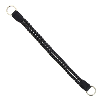 Handvat dubbel gevlochten - Zwart