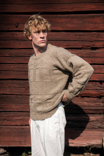 Loge - herentrui met structuurpatroon