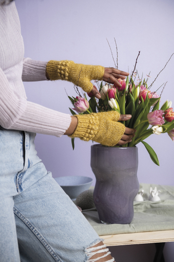 Adria - halve wanten met structuur