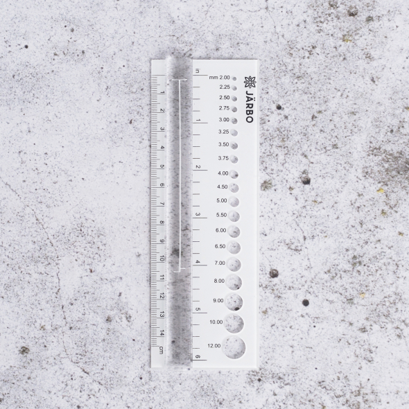 Breinaaldenmeter met liniaal van Järbo