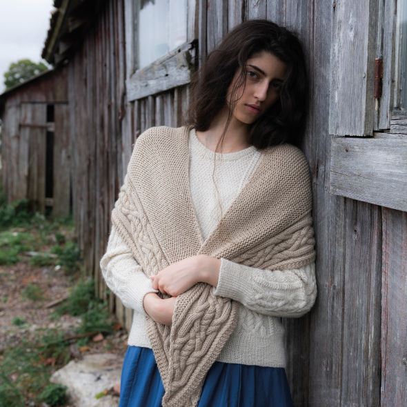 Bränning - sjaal met kabels