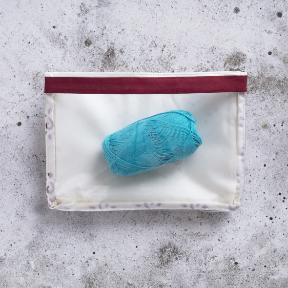 Tas met rits - Groot rood