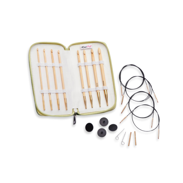 KnitPro Tunesische haaknaalden Bamboe Set