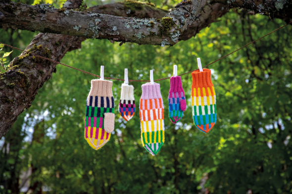 Skyskrapa - kleurrijke wanten voor jong en oud