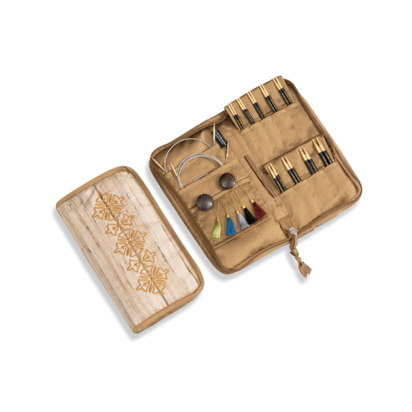 Ebony Ancestry- set met korte naaldpunten ( 9 paar , 10 cm) en accessoires