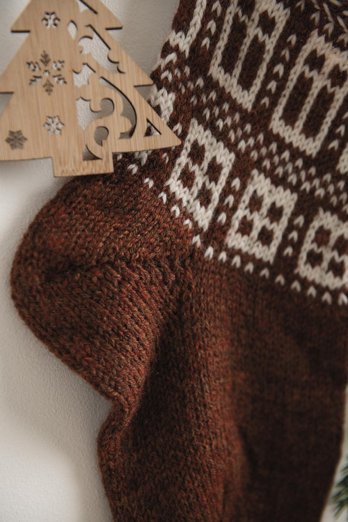 Rågsved - Patroongebreide kerstsok