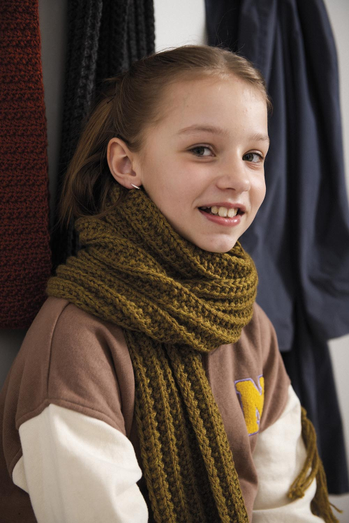 London - structuur gebreide sjaal