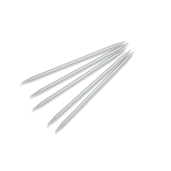 KnitPro Strømpepinner Basix Aluminium