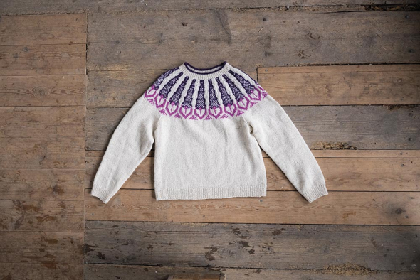 Härd - damestrui met patroongebreide pas