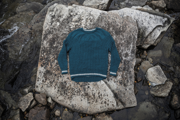 Glaciär -  trui met ronde pas, heren