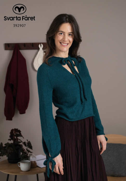 Paris – blouse met strikband