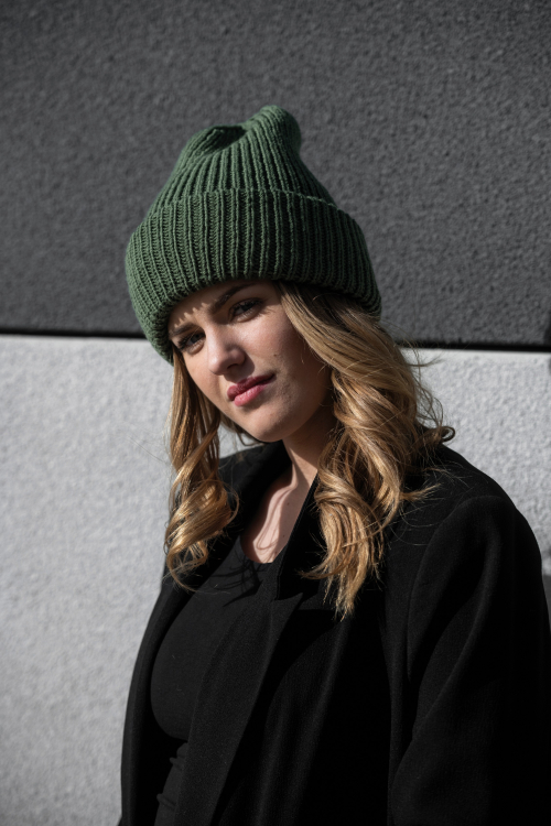 camouflage - geribbelde muts