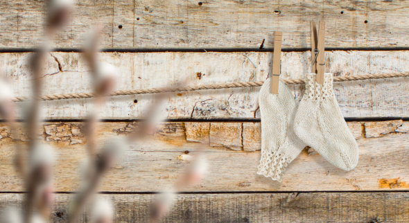 Lill-kobbe – Babysokjes met ajourboord