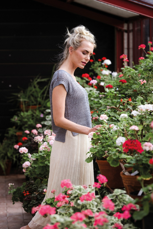 Rosenmalva – Gehaakte zomertop